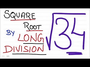 Square root of 34 | learnsquareroot | square root by long division method | √34 | Learn square root