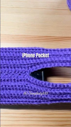 🍎🧶iPhone Pocket Crochet Version #simplicity888 #handmade #crochettutorial #crochetpatterns #diy