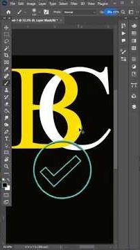 Interlocking Letter Logo Design in Photoshop | Easy Logo Design Tutorial #shorts #photoshop