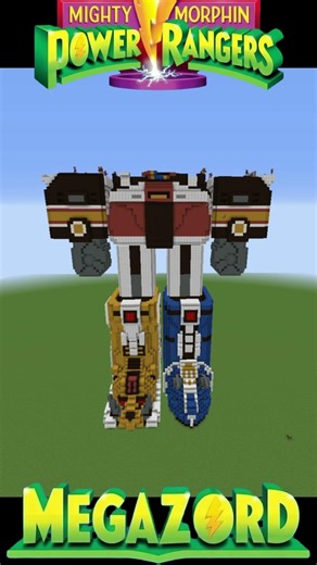 El Megazord de Power Rangers en Minecraft quedó INCREÍBLE ⚡