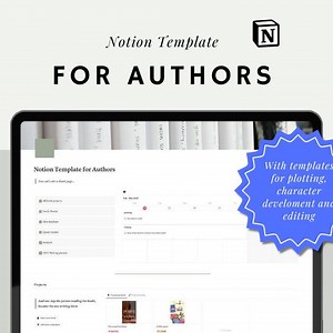 Notion Template for Authors - Etsy