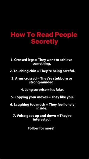 How to Read People Like a Psychologist