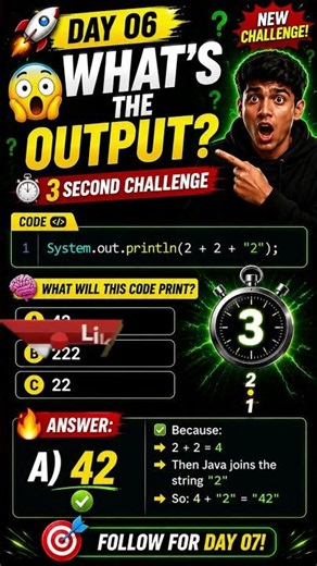 🤔 Can you guess the Java output in just 3 seconds? ⏱️