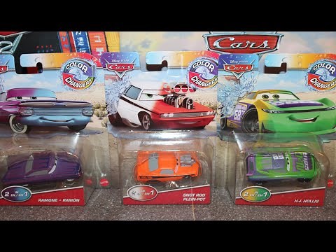 Mattel Disney Cars 2021 Color Changers Unboxing H.J. Hollis Snot Rod Intro Ramone