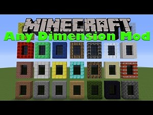 NEW DIMENSIONS IN MINECRAFT! - Minecraft Mods #33 - Any Dimensions Mod