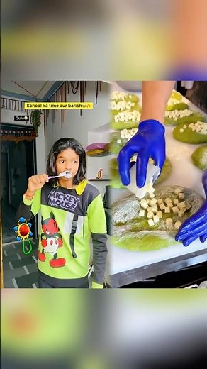 School vs baarish🥲🔥| Indian family😂|| #shorts #indian #relatable #barish #school #chotabhai