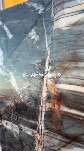 Blue Marlin Quartzite is a beautiful piece and is one of our Black Friday Sale items✨🙌🏼 DM or contact us to take a look at it in person at our Fabrication Center in Forest Lake📲 #blackfridaydeals