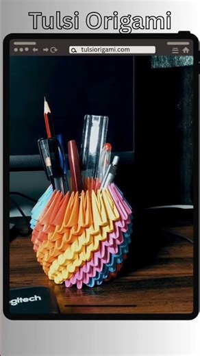 This DIY Desk Organizer is SO Satisfying 😍🌈 #art #shorts