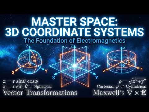 Coordinate System Transformations Explained | Cartesian, Cylindrical & Spherical Coordinates