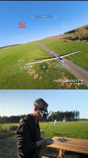 My airfield captured with Antigravity A1 360 degree drone!