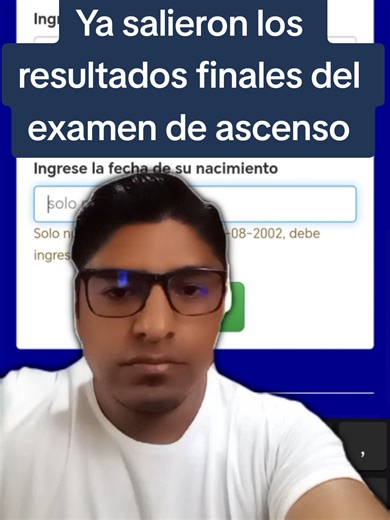 Resultados finales del examen de ascenso 2023