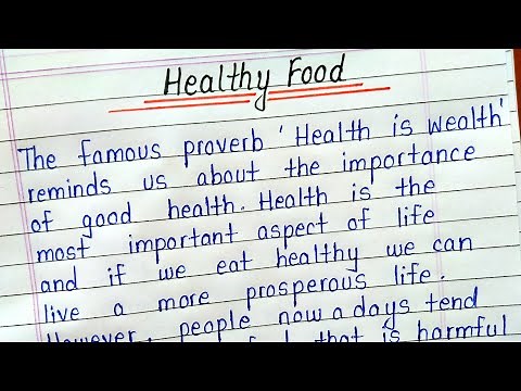 Essay on healthy food || Healthy food essay in english