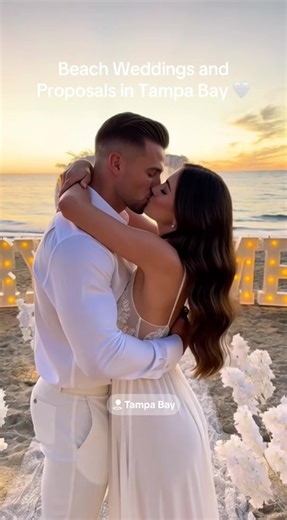 Beach weddings and proposals in Tampa Bay