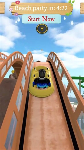 Roblox Water Park Roller Coaster Slide #gamingshorts