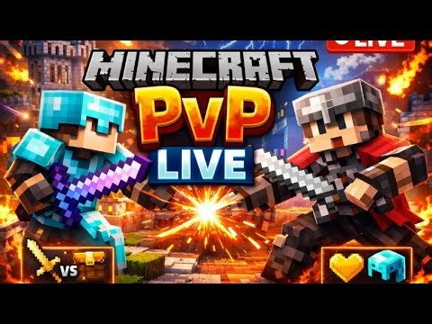 🔴 LIVE Minecraft PvP World – Join the Battle!