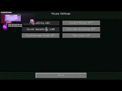 BastiGHG zeigt seine Minecraft Einstellungen