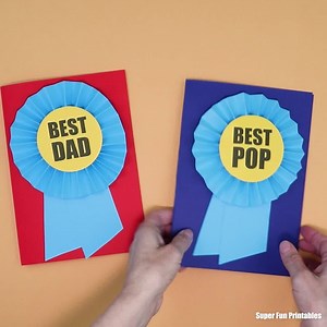 17K views · 11 reactions | Prize ribbon fathers day card for Dad! https://www.thecrafttrain.com/best-dad-fathers-day-card/ | The Craft Train | Facebook
