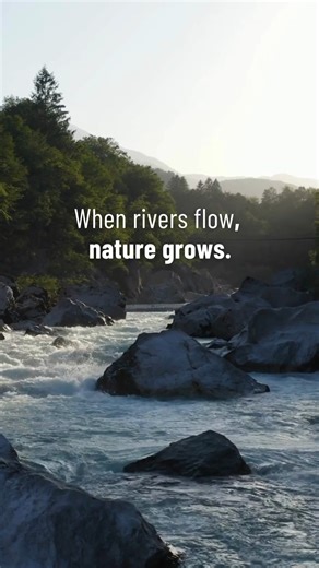 To restore a river is to restore everything it touches. 💙 Rivers shape our landscapes and support life’s incredible diversity. They connect communities and cultures. They put fresh water in our glasses and food on our tables. When rivers thrive, so do we. | The Nature Conservancy