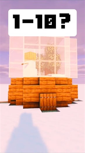 Snow Globe in Minecraft!☃️ #minecraft