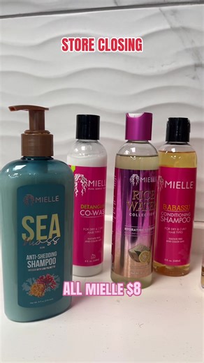 Thank you all for coming by as we prepare to close our store. 💜 We truly appreciate every visit! ALL Mielle is $8 #closingsales #blackownedsmallbusiness #blackownedbeautysupplystore #woodlandstx #springtx
