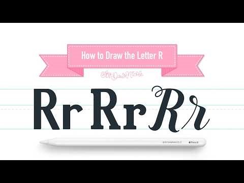 How to Draw the Letter R in 3 Lettering Styles | Procreate Tutorial + Free Practice Sheet