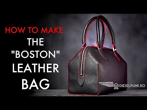 The Boston Leather Bag DIY - Video Tutorial and Pattern Download