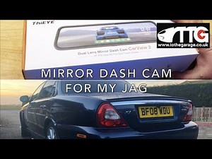 fitting a ThiEYE Dash Cam 2 reversing Mirror to my Jaguar XJ. BLU Ep16