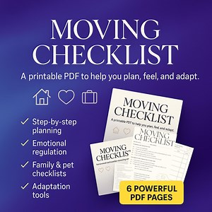 Stress-free Moving Guide | Step-by-step Printable Checklist & Emotional Toolkit |6-page Planner for Relocation - Etsy