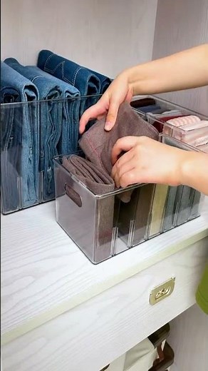 Tidy Up Your Closet With This Clear Plastic Organizer Divided Storage Box