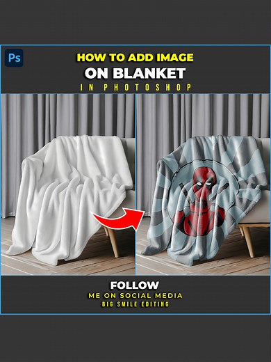 How to Add Patterns or Images to Blankets in Photoshop