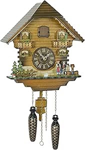 Trenkle Quartz Cuckoo Clock Black Forest House TU 401 Q