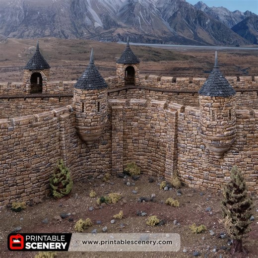 Wall Turrets: Set of 4 Fort Towers, Defensive Outpost for Historical Tabletop Wargaming & Roleplay - Etsy