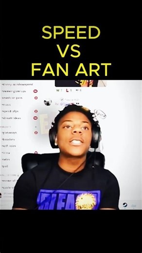 IShowSpeed Vs Fan Art. One of Them Ain't Human 😭#ishowspeed #shorts #funny