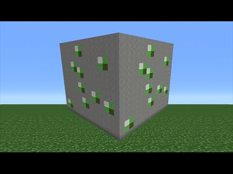 Minecraft Tutorial: How To Make An Emerald Ore Block