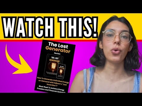 THE LOST GENERATOR - ❌THE LOST GENERATOR REVIEWS ❌⚠️- Build a highly functional homemade generator!!