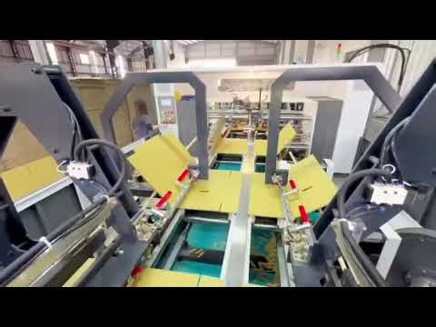 QHPACK1226 Full automatic folder gluer stitcher bundler machine