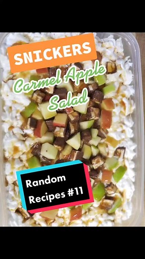 #randomrecipes #therightpeaches #snickers #potluckideas #applesalad