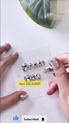 🖤✨ Silver & Black Nail Use ASMR | Satisfying Tapping & Scratching Sounds
