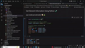 Get Element Information Using Python 🧪