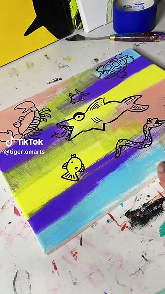 Sea Creature Doodle Art for Kids