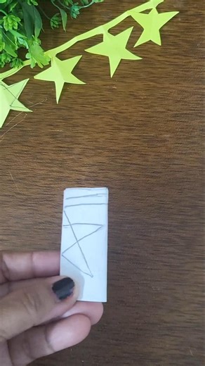 DIY Paper star chain making ♥️ ⭐️