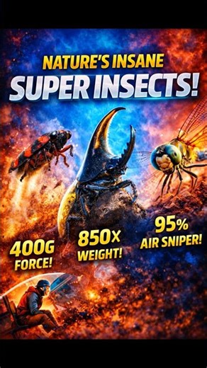 Insects 🦂 with real Superpower⚡#facts #shorts #viral