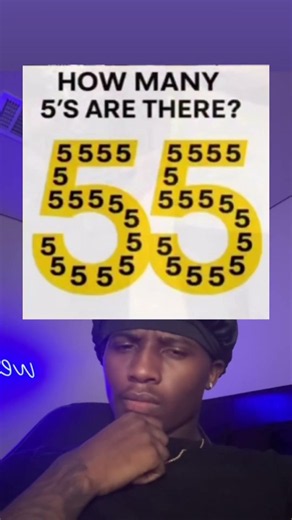How many 5’s do you see? #shorts #funny #tiktok #relatable #trending