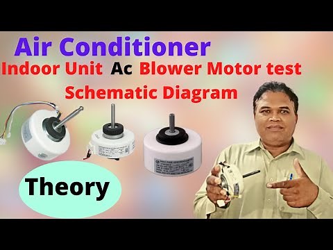 Air conditioner Indoor unit fan/blower Motor test |Ac Motor connection,wiring diagram,resistance #1