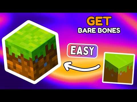 How To Download Bare Bones For Minecraft Java 26.1.2 | Minecraft Resource Pack