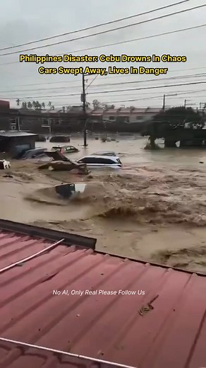 Cebu, Philippines — November 2025. Typhoon Tino (Kalmaegi) turned peaceful streets into raging rivers. 🚗 Cars swept away. 🏚 Homes submerged. 💔 Families crying for help. But amid chaos, the spirit of the Filipino people stands unbroken. Rescue teams fight through storm and flood — every second counts. Let’s pray and raise awareness for those suffering in Cebu & Visayas. 🙏 #PrayForCebu #PhilippinesStrong Cebu flood 2025, Typhoon Tino Kalmaegi, Philippines flooding, Cebu rescue, Cebu disaster u