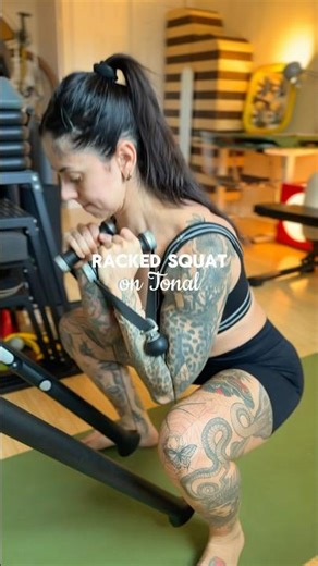RACKED SQUAT on Tonal