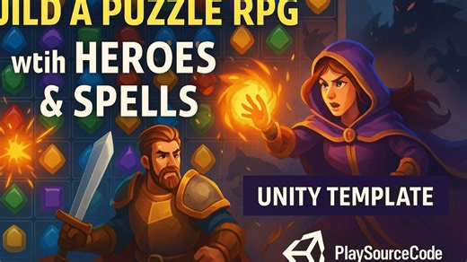Build a Puzzle RPG with Heroes & Spells – playsourcecode.com
