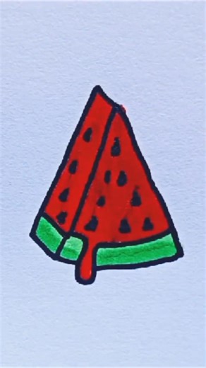 Easy watermelon 🍉 drawing step by step made for people who love to draw.