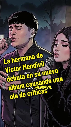 La hermana de Víctor Mendivil debuta en su nuevo álbum causando una ola de críticas #terror #animacion #victormendivil #hermana #album